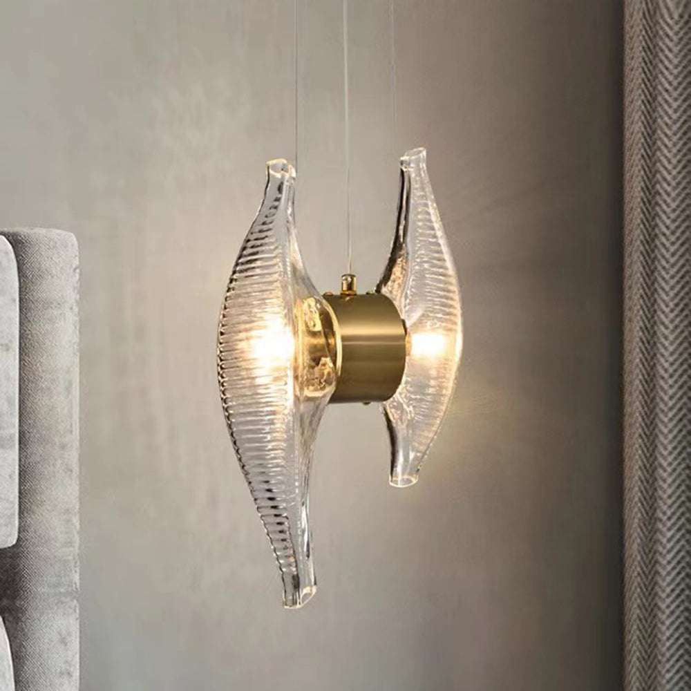 Kristy Luxury Capiz Shell Pendant Light, Glass/Metal, Bedside/Dining Room - Neutral Decor