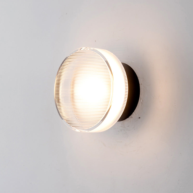 Arisha Modern Mini Bowl Metal Wall Lamp, Black/Gold - Neutral Decor