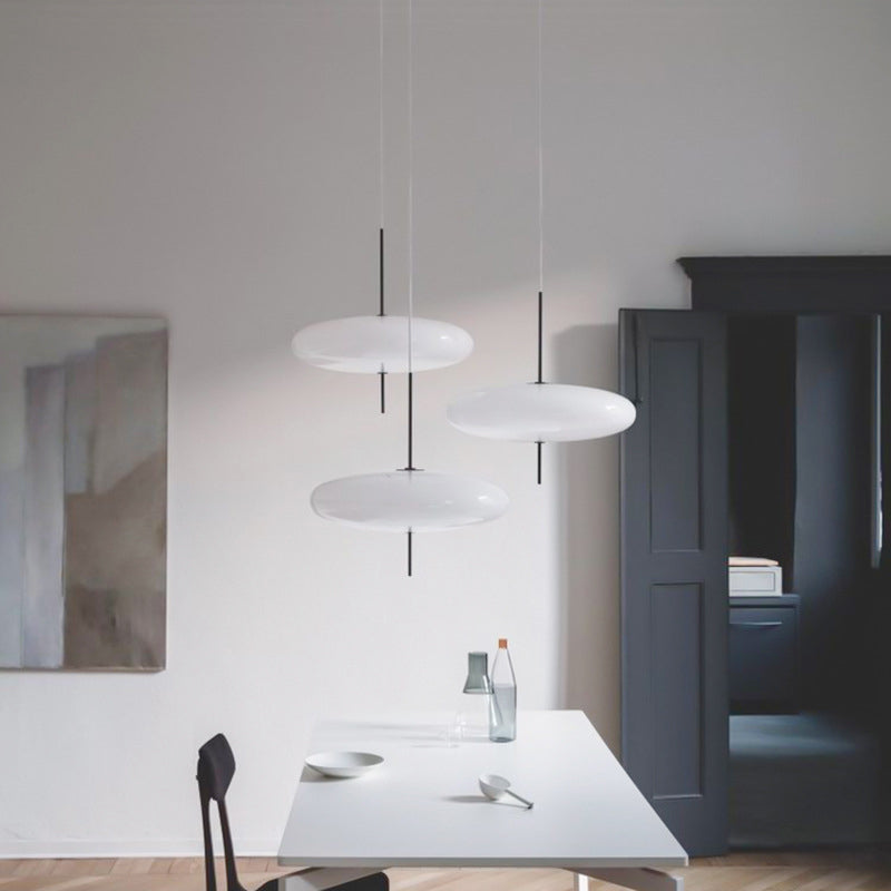 Quor Nordic Modern Oval Single Pendant Light - Neutral Decor