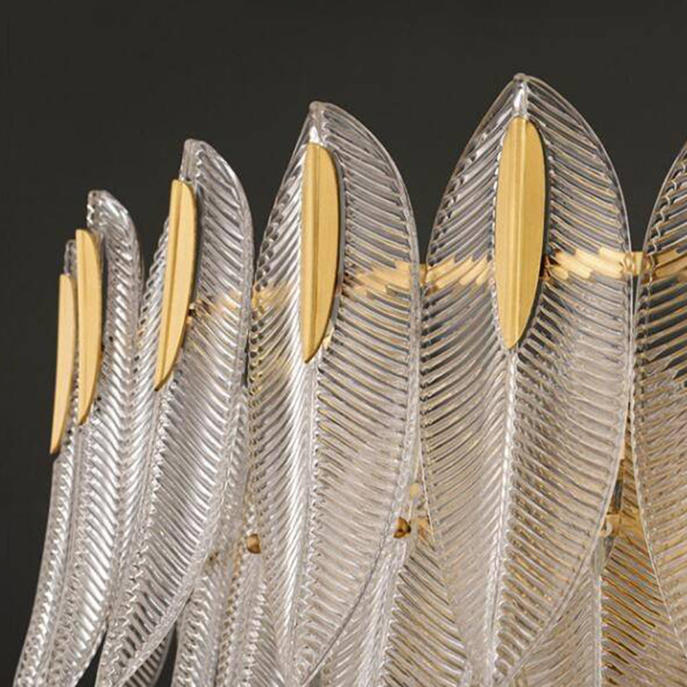 Kristy Modern Gold Feather Chandelier, 3 Style - Neutral Decor
