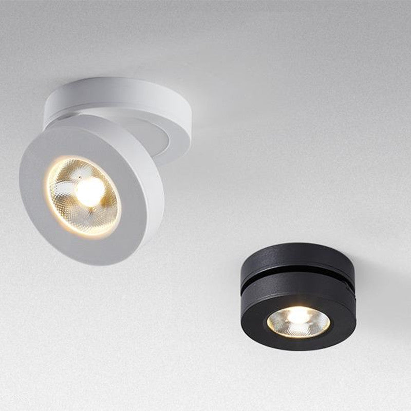 Arisha Modern Ceiling lighting Round, Novak Flush Mount, White/Black, Kitchen - Neutral Decor