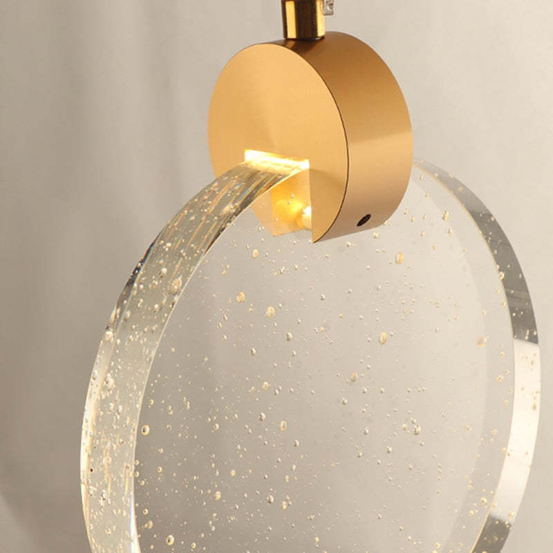 Kristy Luxury Circular Ripple Round Crystal Golden Chandelier - Neutral Decor