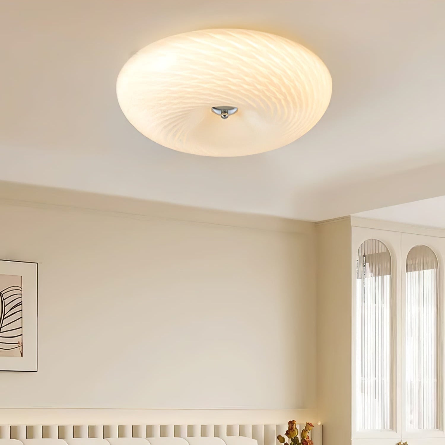 Comarion Modern Minimalist Art Glass Ceiling Light-Neutral Decor