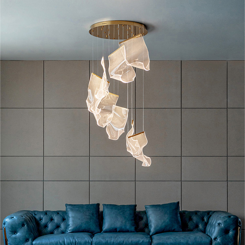 Arisha Luxury Artistic Chandelier, Gold - Neutral Decor