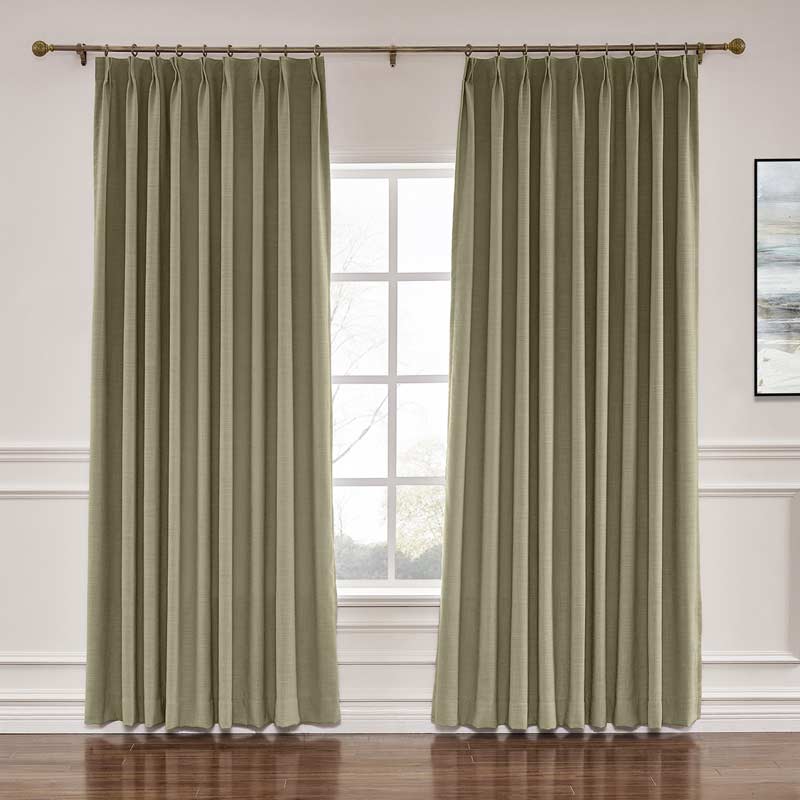 Lily Linen Curtains & Drapes Soft Top-Neutral Decor