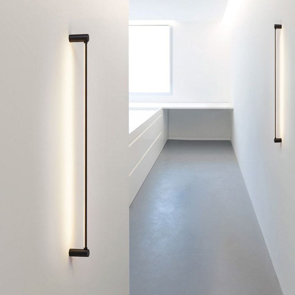 Arisha Minimalist Linear Flush Mount Ceiling Light, Black, Hallway - Neutral Decor