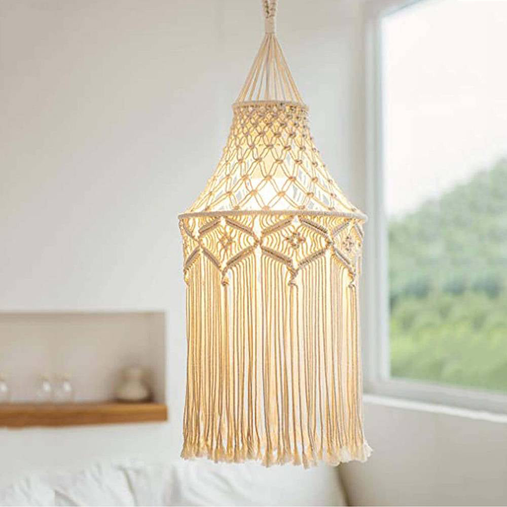 Ritta Pendant Light, 7 Style, Cotton Rope - Neutral Decor
