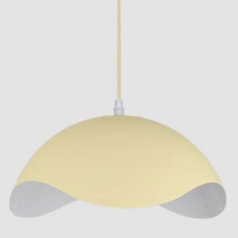 Valentina Colorful Shade Single Pendant Lights, Wood & Metal - Neutral Decor