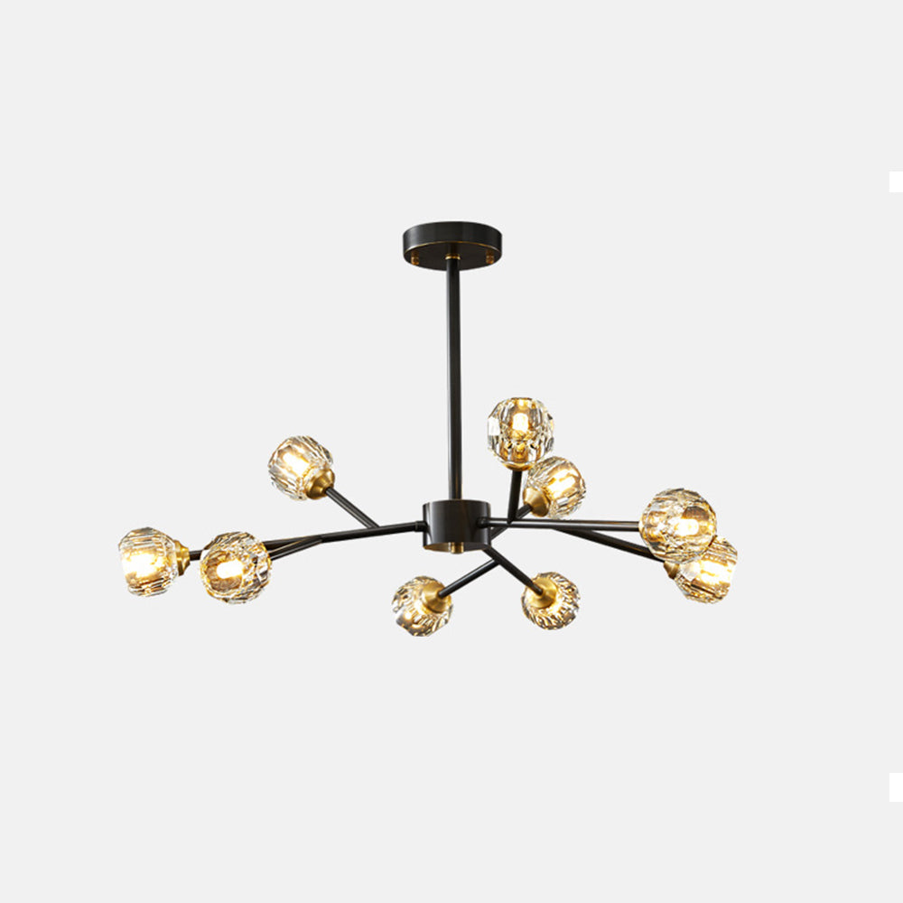 Valentina Modern Blown Metal Pendant Light, Gold - Neutral Decor