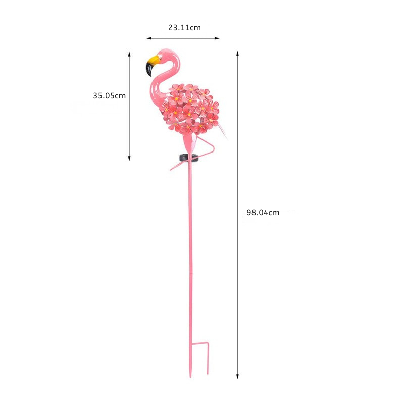Flod Flamingo Solar Stake LED Outdoor Pathway Lamp