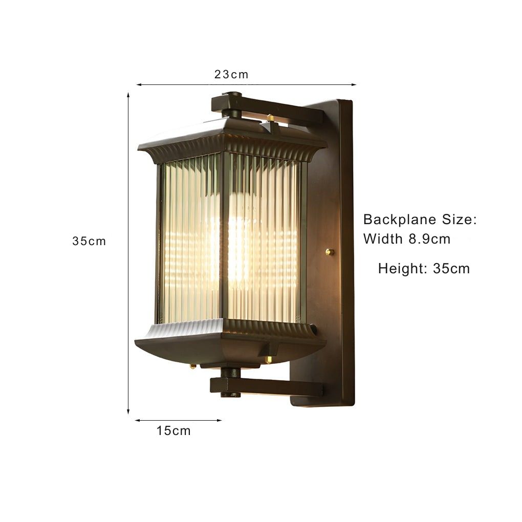 Kala Creative Shade Retro Glass Outdoor Wall Lights