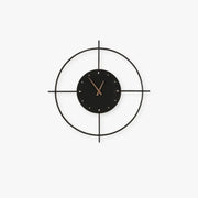 Norva Modern Clock Round Wall Lamp, Gold/Black-Neutral Decor