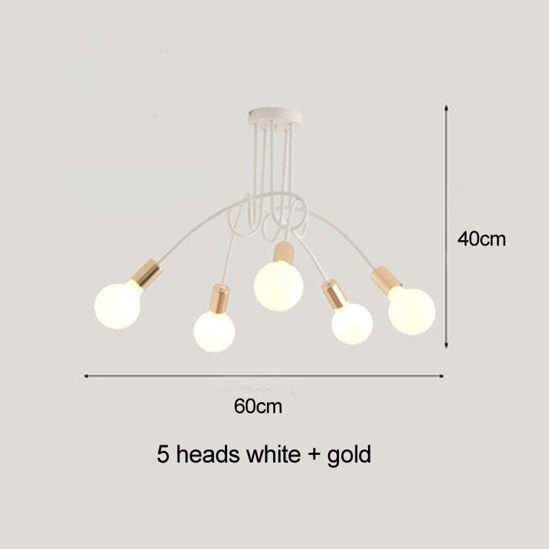 Arisha Modern Linear Curve Metal Ceiling Light, Dining Room/Living Room - Neutral Decor