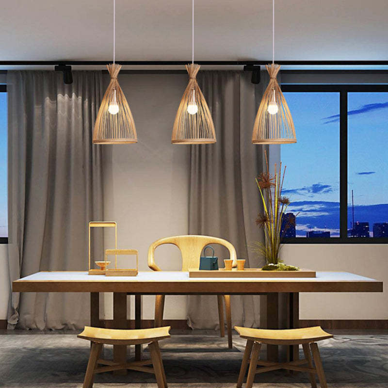 Arisha Pendant Light Rattan Modern, Hand-woven, Hotels - Neutral Decor