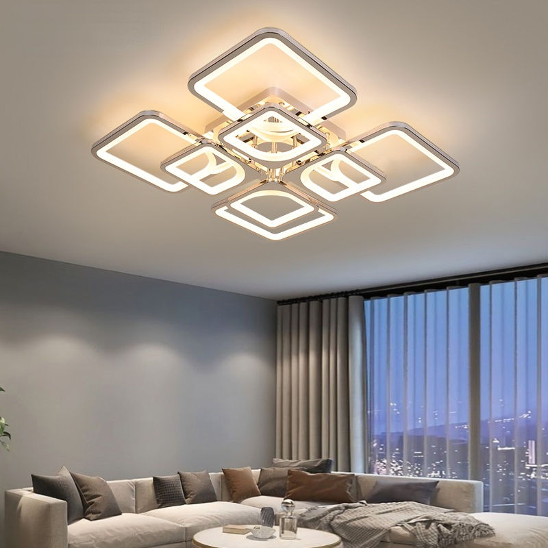 Arisha Modern Square Flush Mount Ceiling Light - Neutral Decor