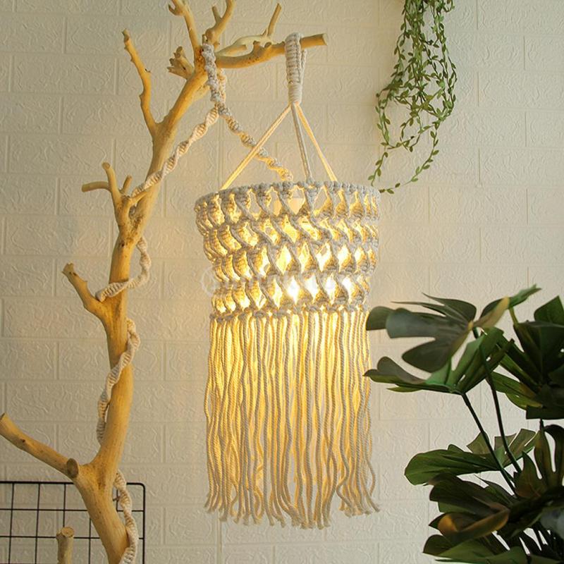 Ritta Pendant Light, 7 Style, Cotton Rope - Neutral Decor