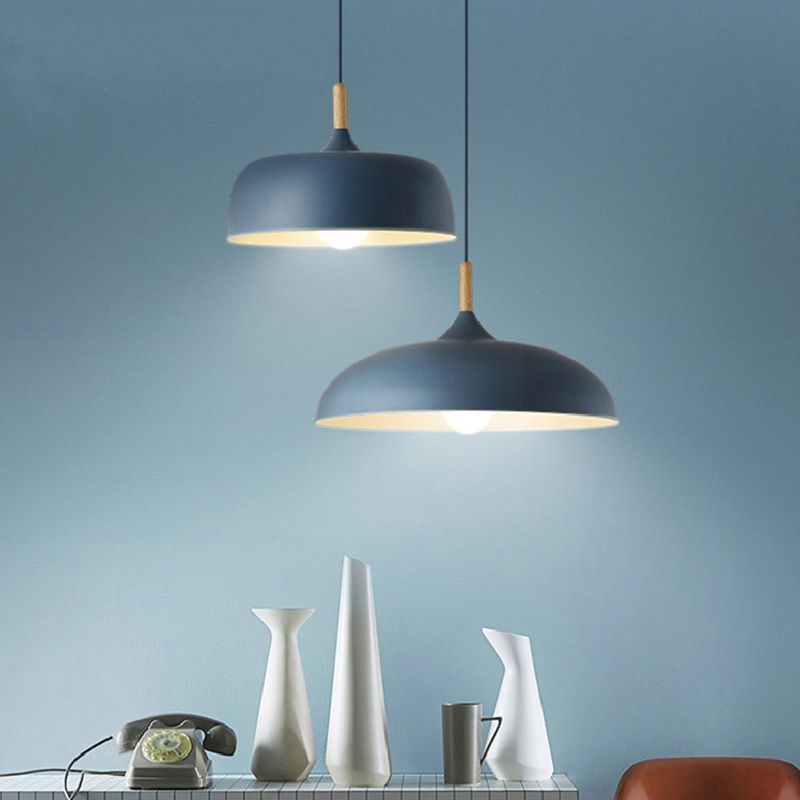 Aria Modern Pendant Light Dome Macaron Dining Room - Neutral Decor