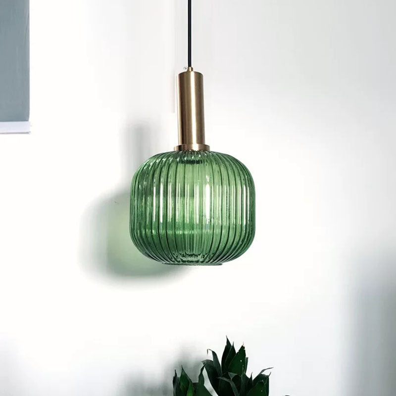 Valentina Pendant Light Crystal, Moru Glass, Cognac/Green/Grey, Kitchen Island - Neutral Decor