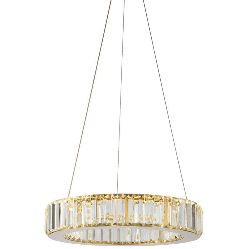 Kristy Elegant Round Crystal Chandelier, Clear - Neutral Decor