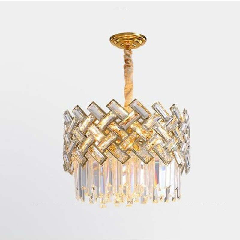 Kristy Luxury Gold Chandelier, Crystal & Metal - Neutral Decor