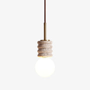 Akls Travertine Pendant Lamp-Neutral Decor