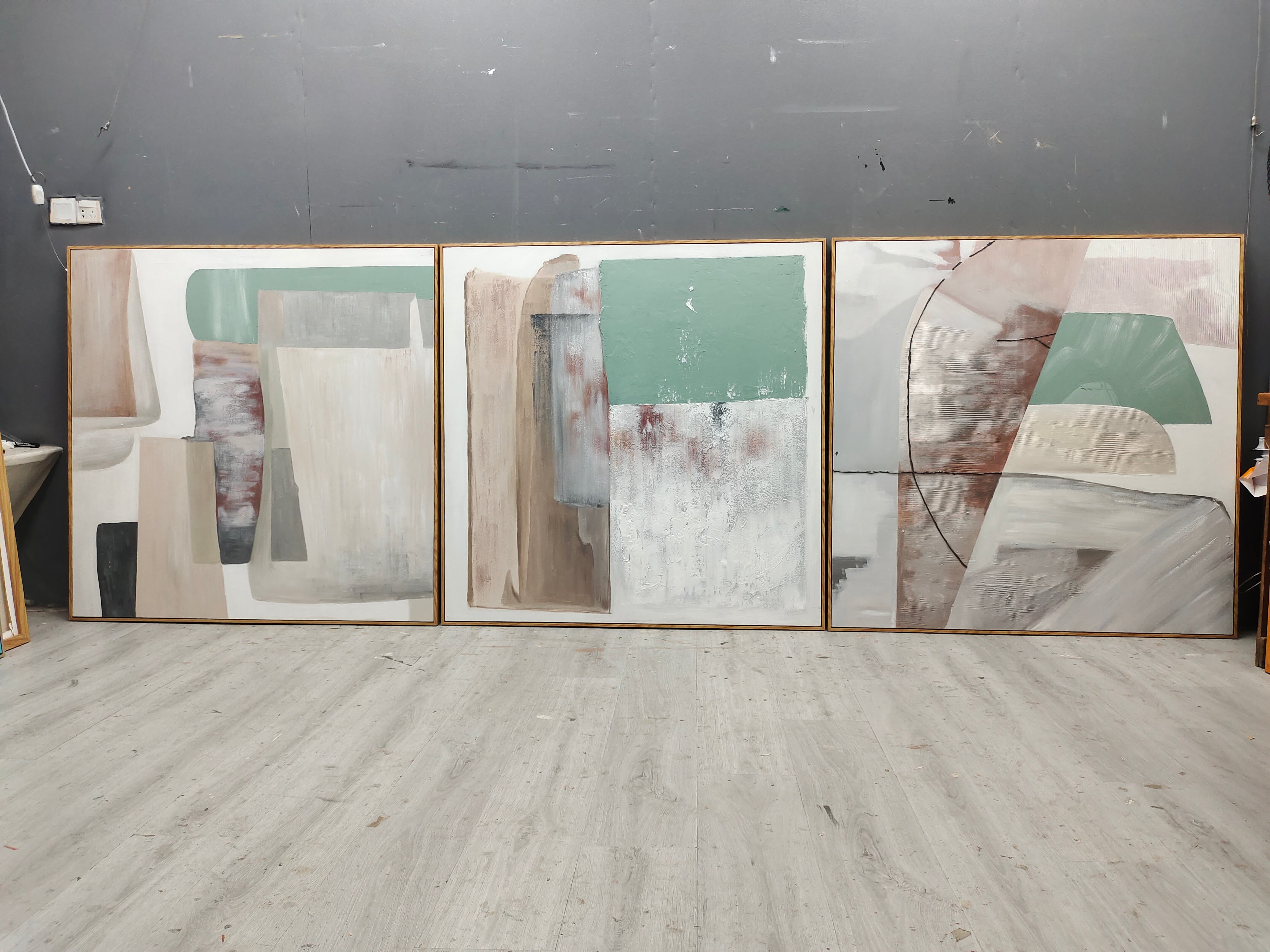 Abstract Painting Set Of 3 SP158 - Neutralighting