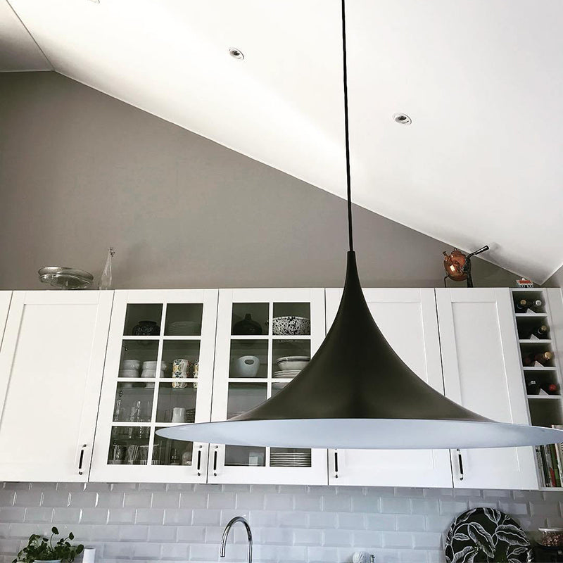 Arisha Minimalist Pendant Light, Hat - Neutral Decor