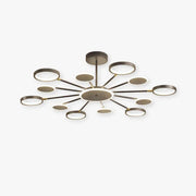 Arisha Modern Led Chandelier, Geometric, Black Dimmable - Neutral Decor