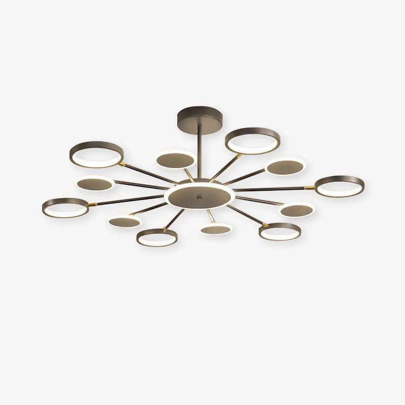 Arisha Modern Led Chandelier, Geometric, Black Dimmable - Neutral Decor