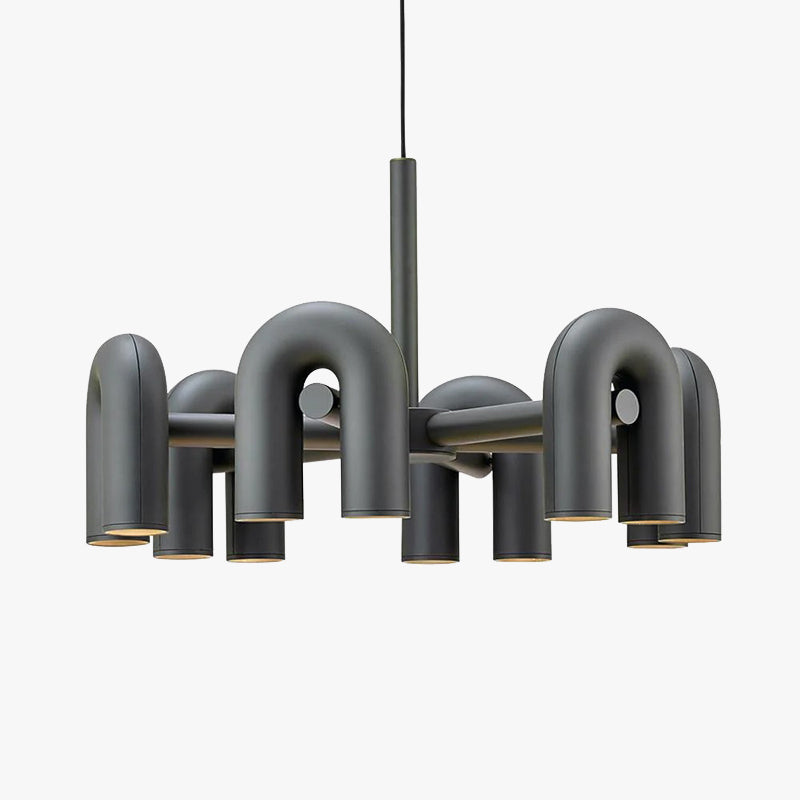 Arisha Modern Pendant Light Linear with 3 U-Shaped Light - Neutral Decor