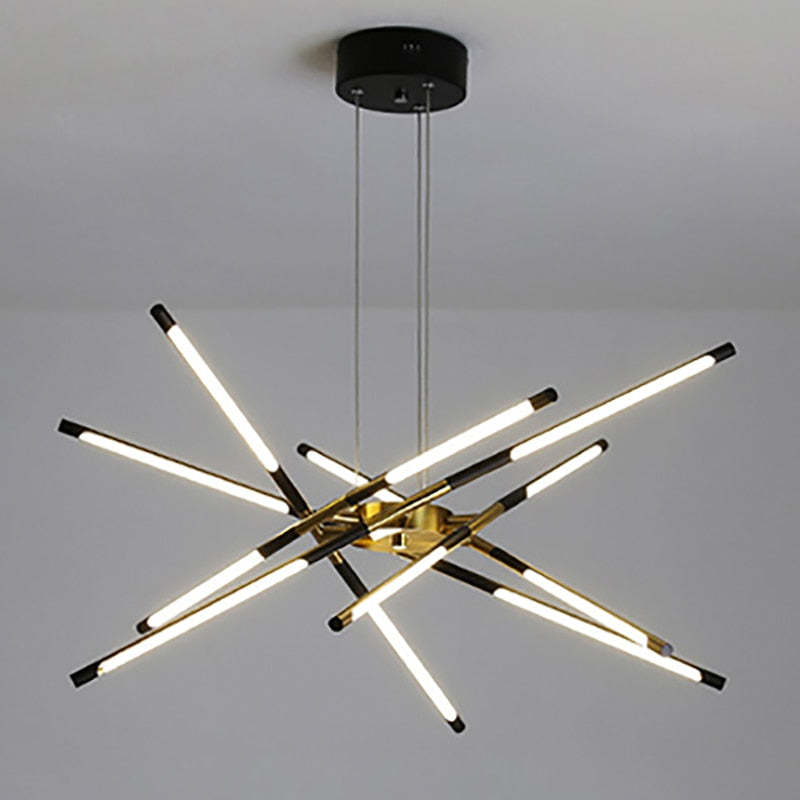 Arisha Pendant Light, Black/Gold, 6/8/10/12 Heads - Neutral Decor
