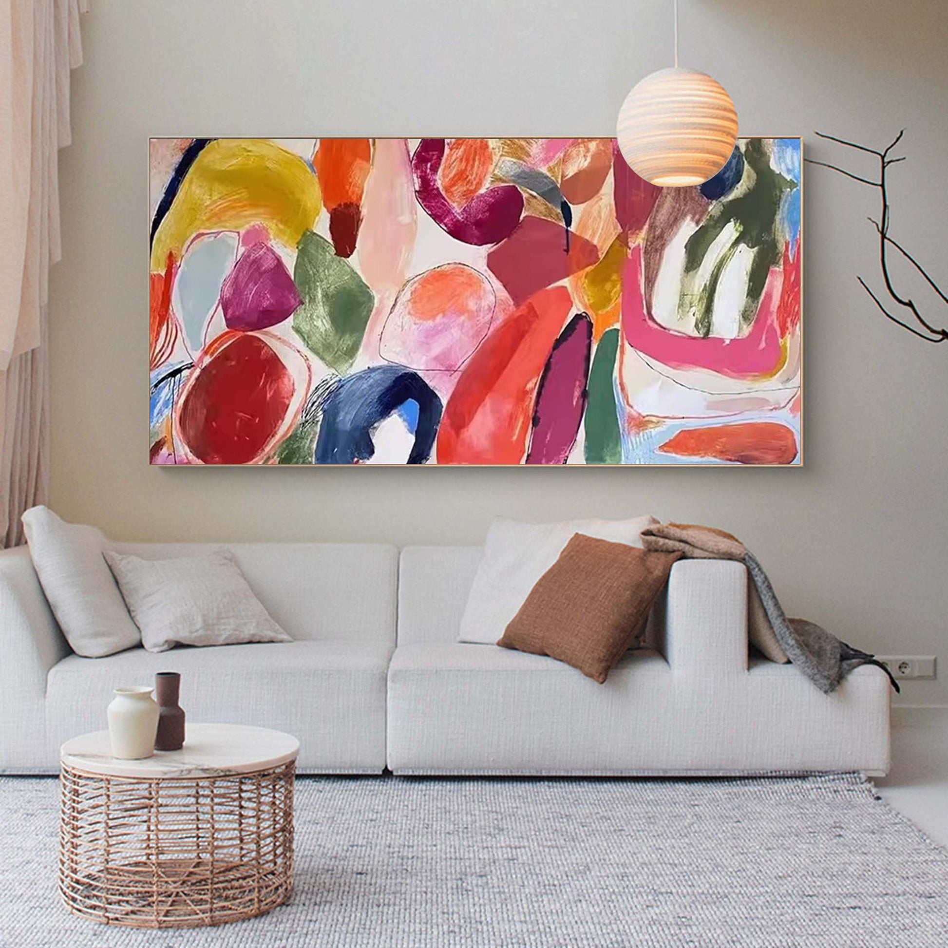 Abstract Canvas Art AB068 - Neutralighting