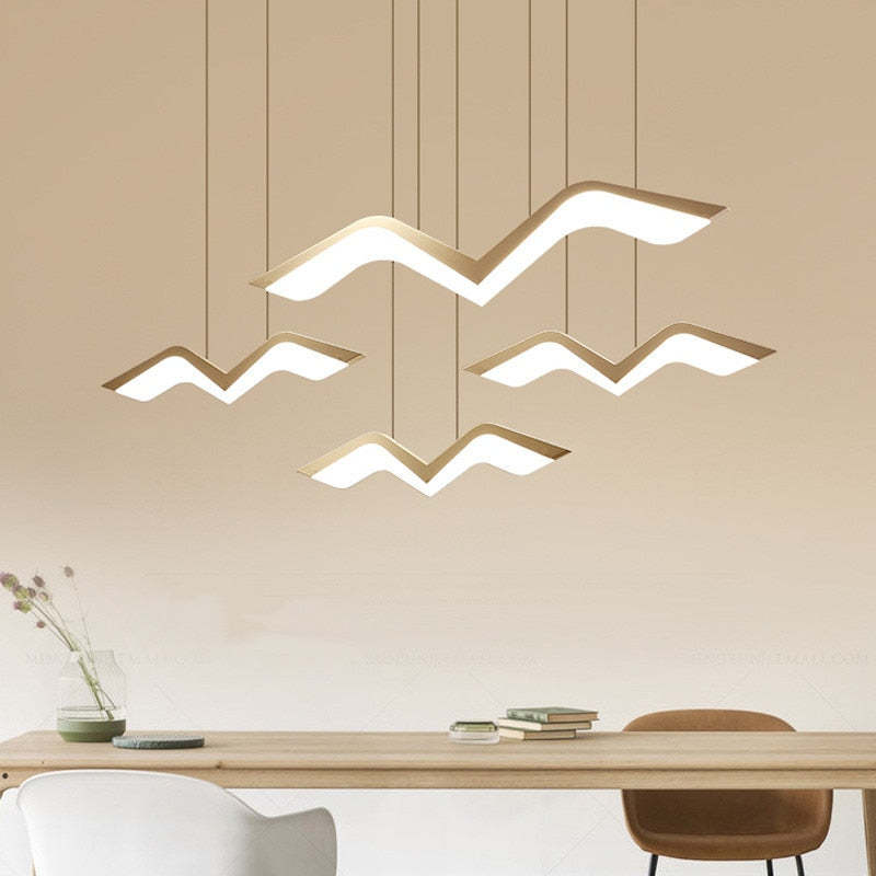 Arisha Seagull Modern Pendant Light, 3 Style - Neutral Decor
