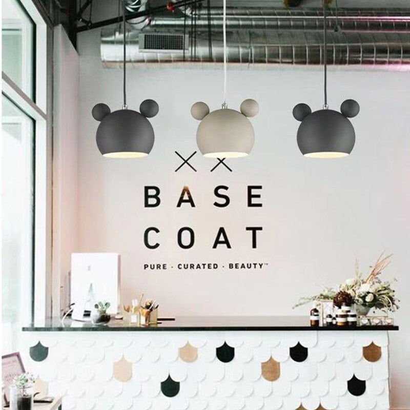 Valentina Mouse Head Pendant Light, 5 Colour - Neutral Decor