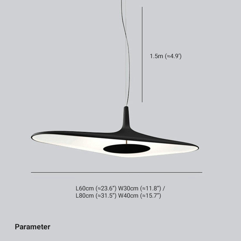 Arisha Modern Minimalist ResinCreative Pendant Light, Black/White - Neutral Decor