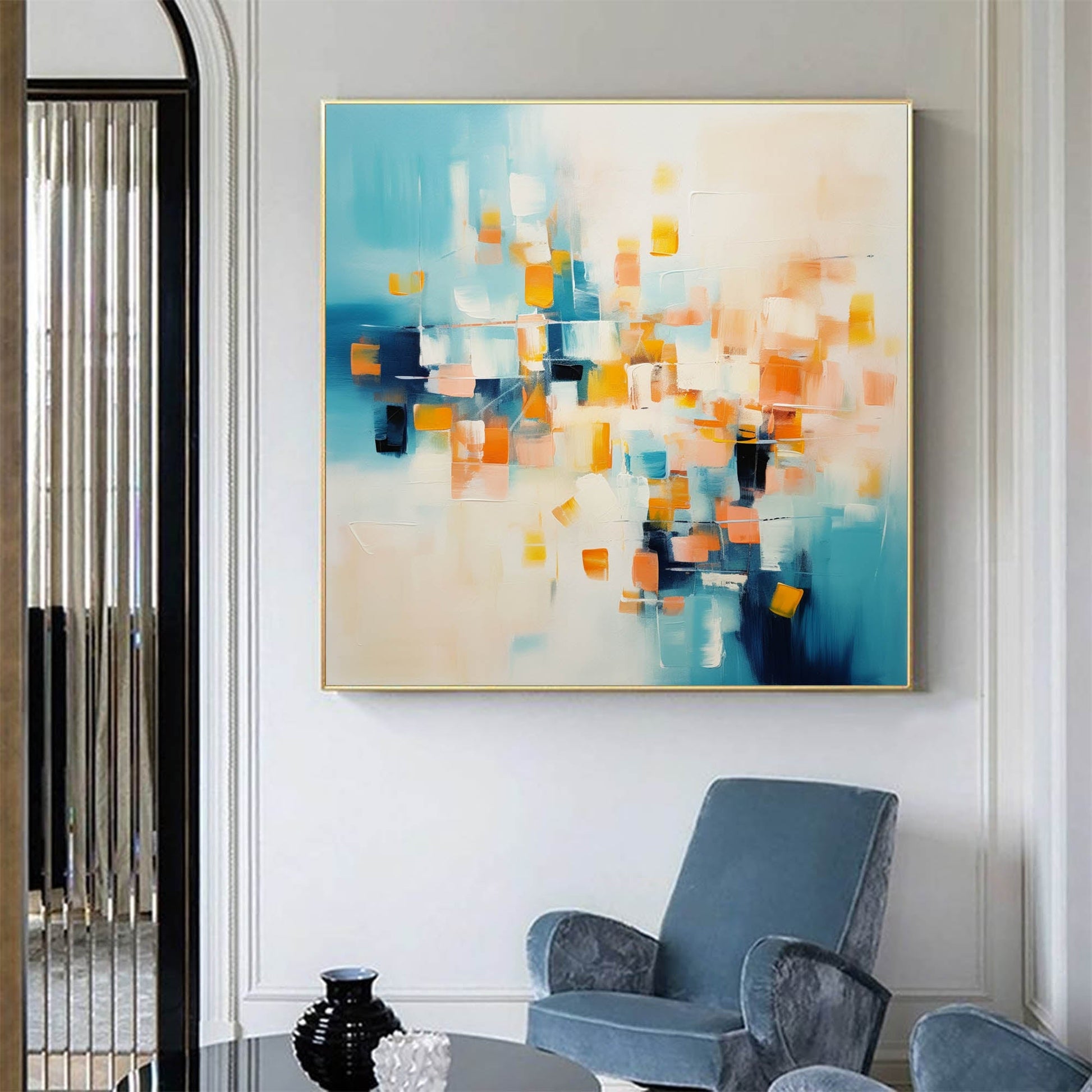 Abstract Canvas Art AB223 - Neutralighting