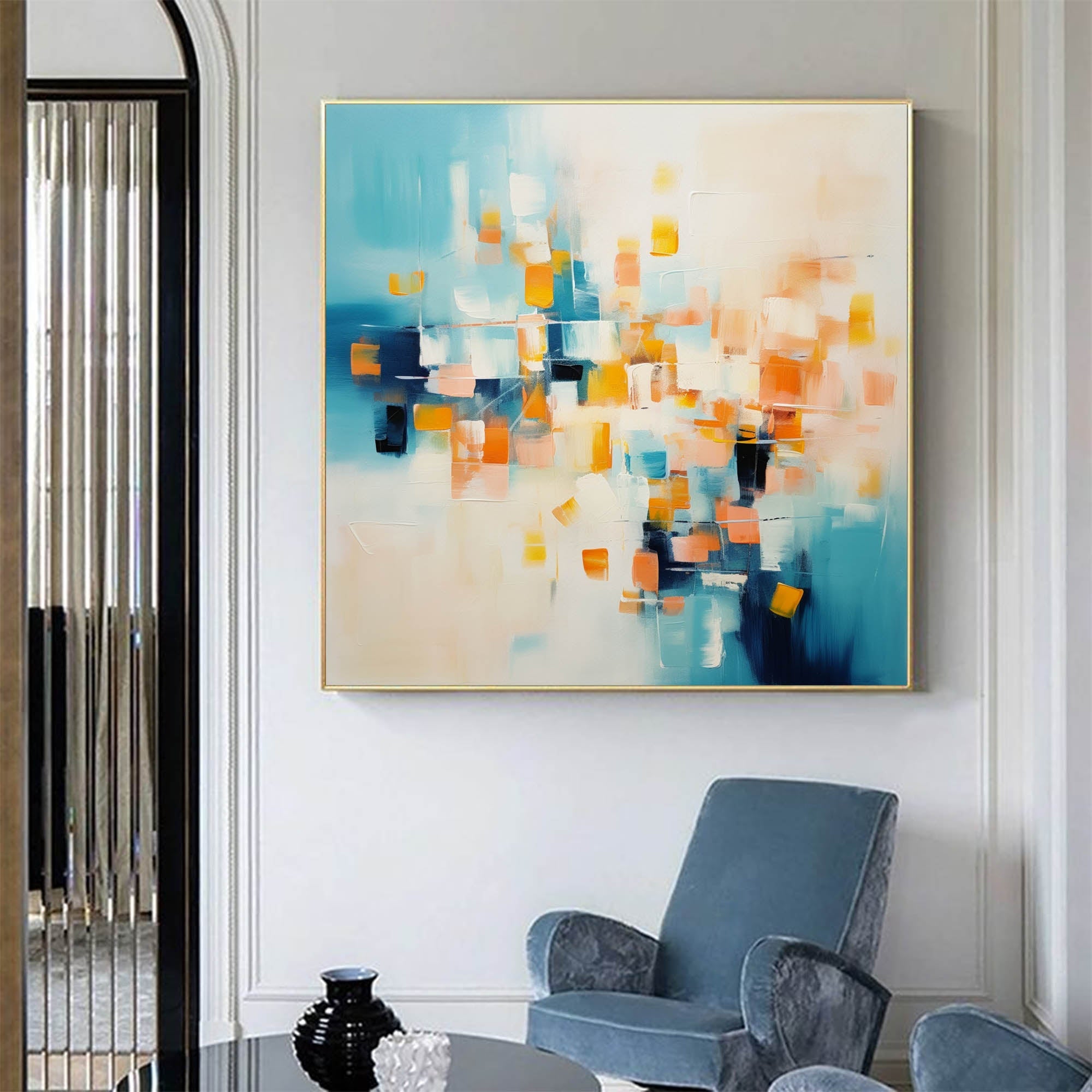 Abstract Canvas Art AB223 - Neutralighting