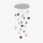 Cosmic Sphere Cascade Chandelier-Neutral Decor