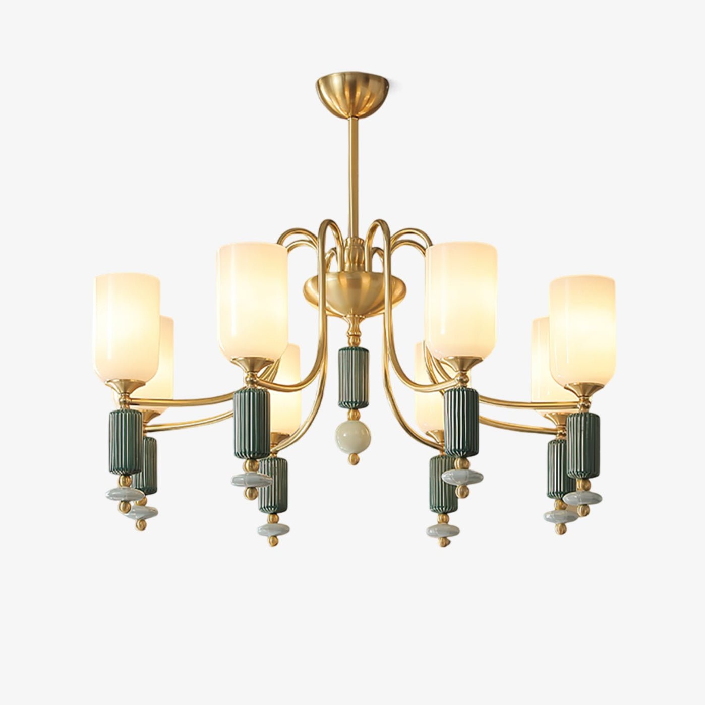 Xorn Ceramic Chandelier-Neutral Decor