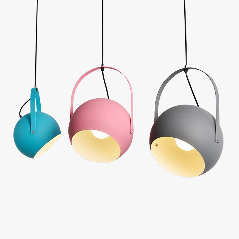 Aira Colorful Art Deco Pendant Light, Spherical, Bedroom - Neutral Decor