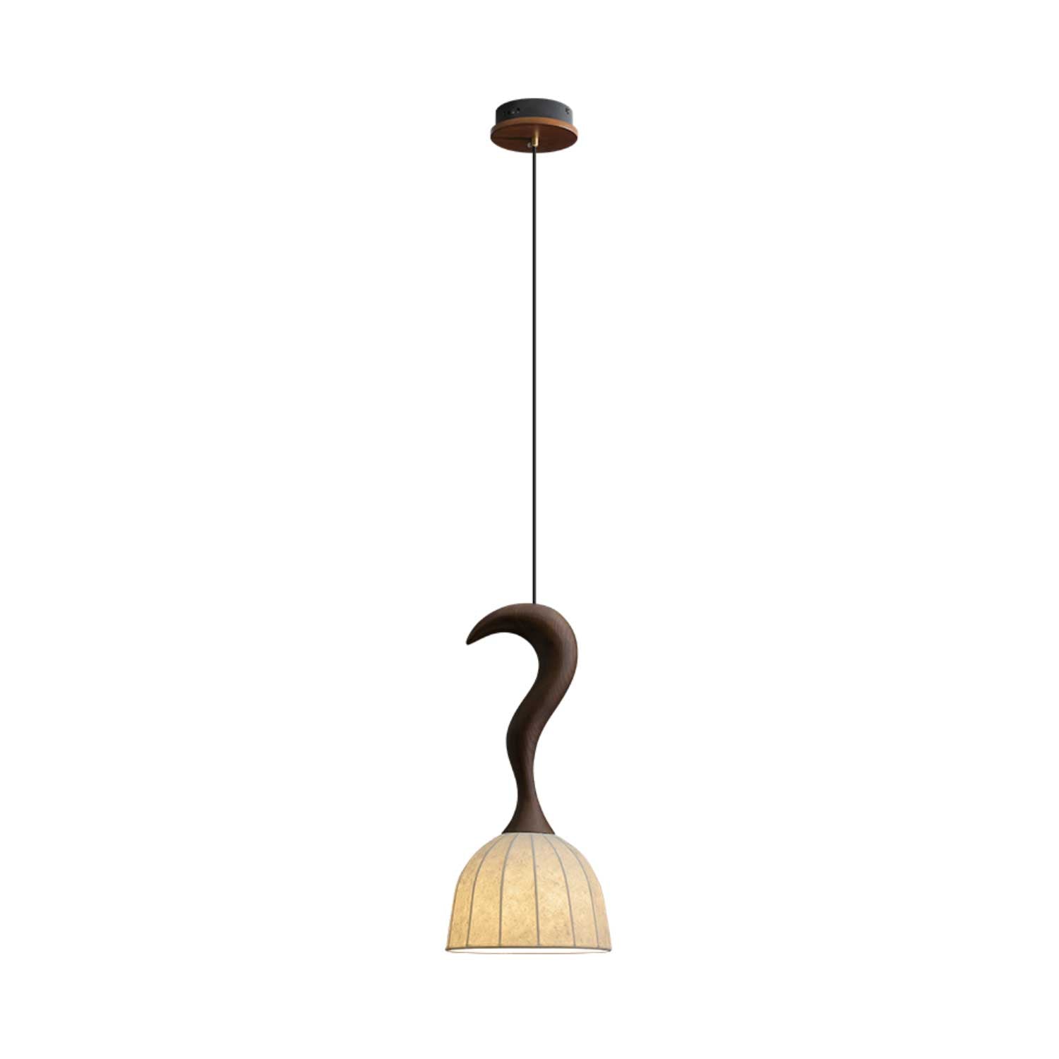 Colire Creativity Twisted Wood Pendant Light-Neutral Decor