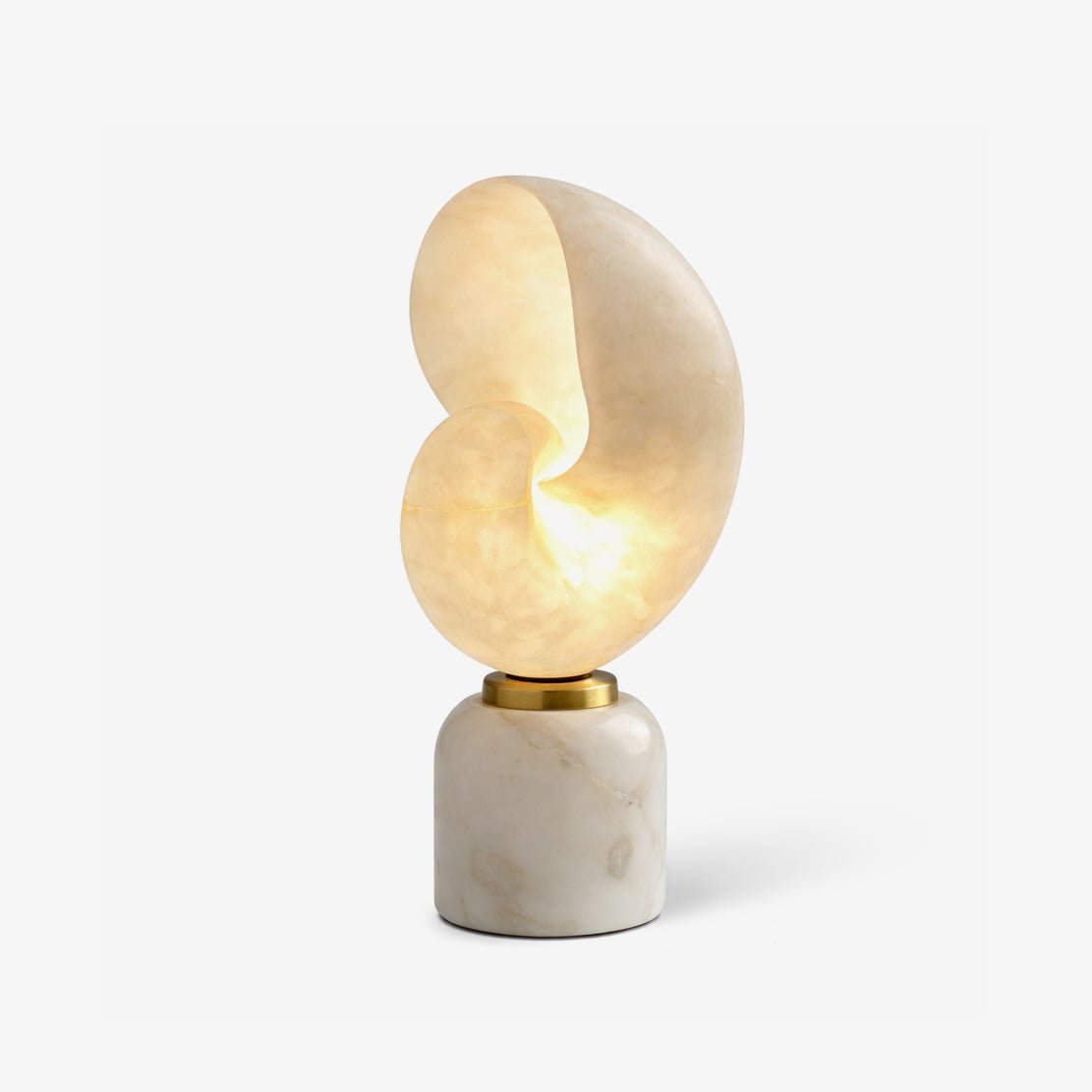 Lumora Shell Table Lamp-Neutral Decor