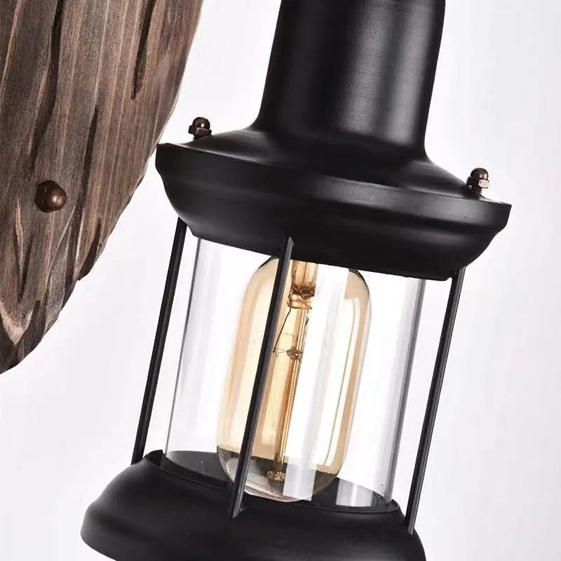 Austin Vintage Lantern Metal Classic Industrial Wall Lamp - Neutral Decor