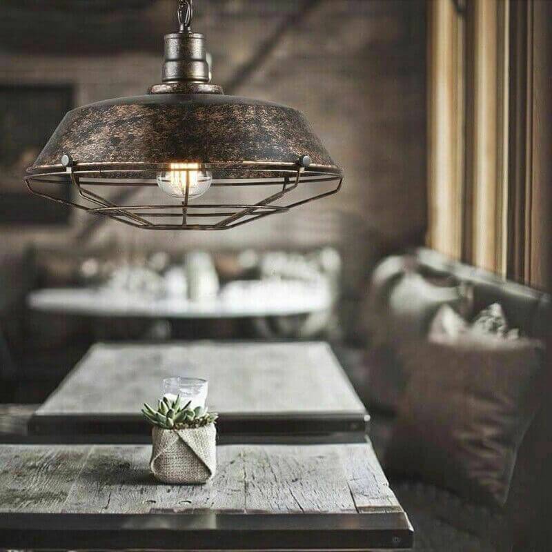Epoch Rustic Black Industrial Pendant Light Shade, Outdoor/Indoor - Neutral Decor