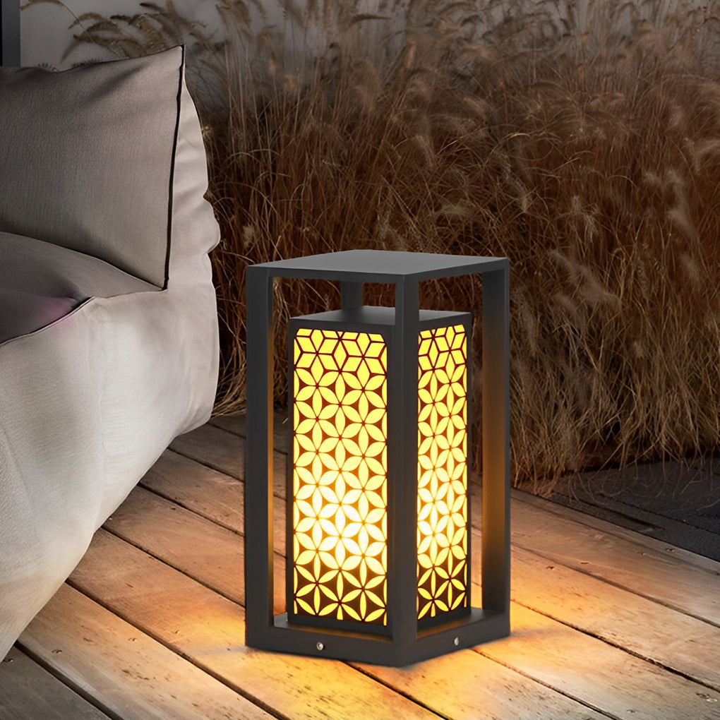 Gala Floral Pattern Unique Modern Pathway Lights