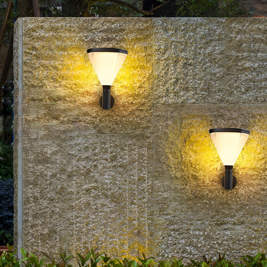 Joye Geometric LED Modern Plug in Outdoor Wall Lamp