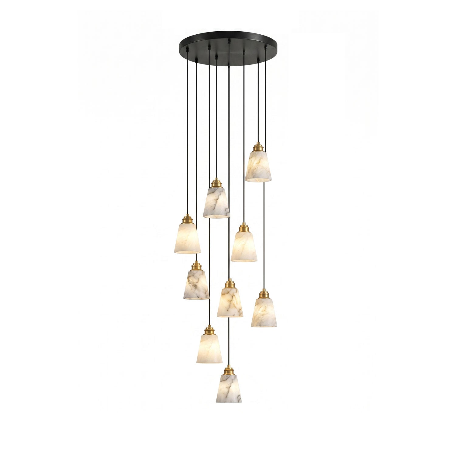 Droplet Alabaster Pendant Lamp-Neutral Decor