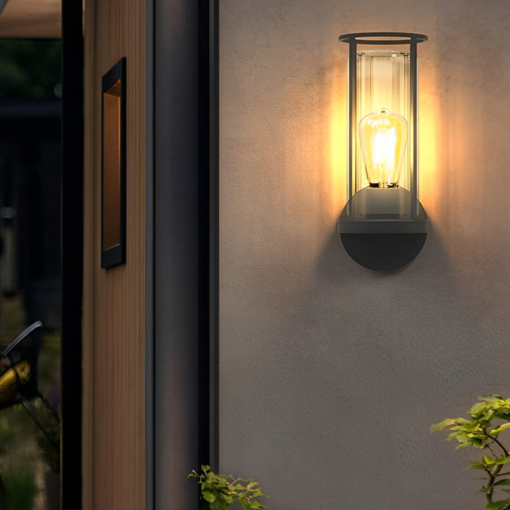 Mlly Modern Minimalist Round Stainless Steel Outdoor Light