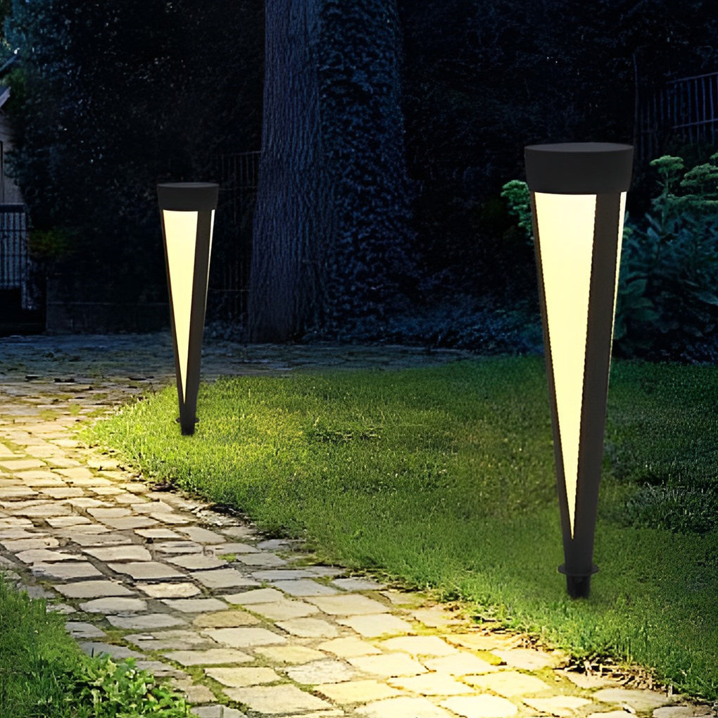 Prtty Round Solar LED Outdoor Lawn Lamp