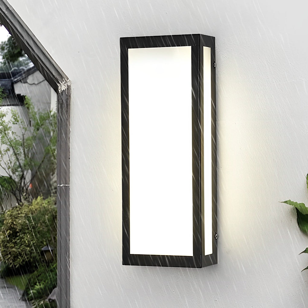 Wealy Rectangular LED Modern Outdoor Exterior Light Wall Lamp